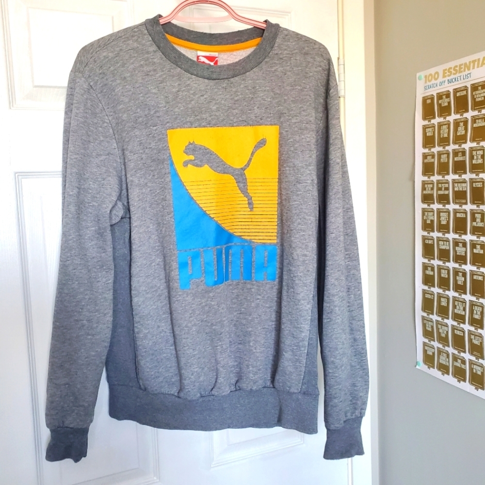 Vintage Puma crew neck sweater